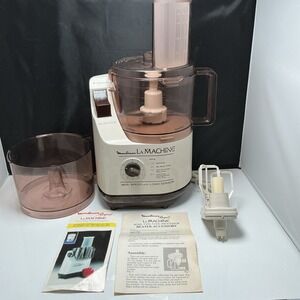 La Machine Food Processor Model LM5 Moulinex 375w Vintage 1970s 7 Piece Tested
